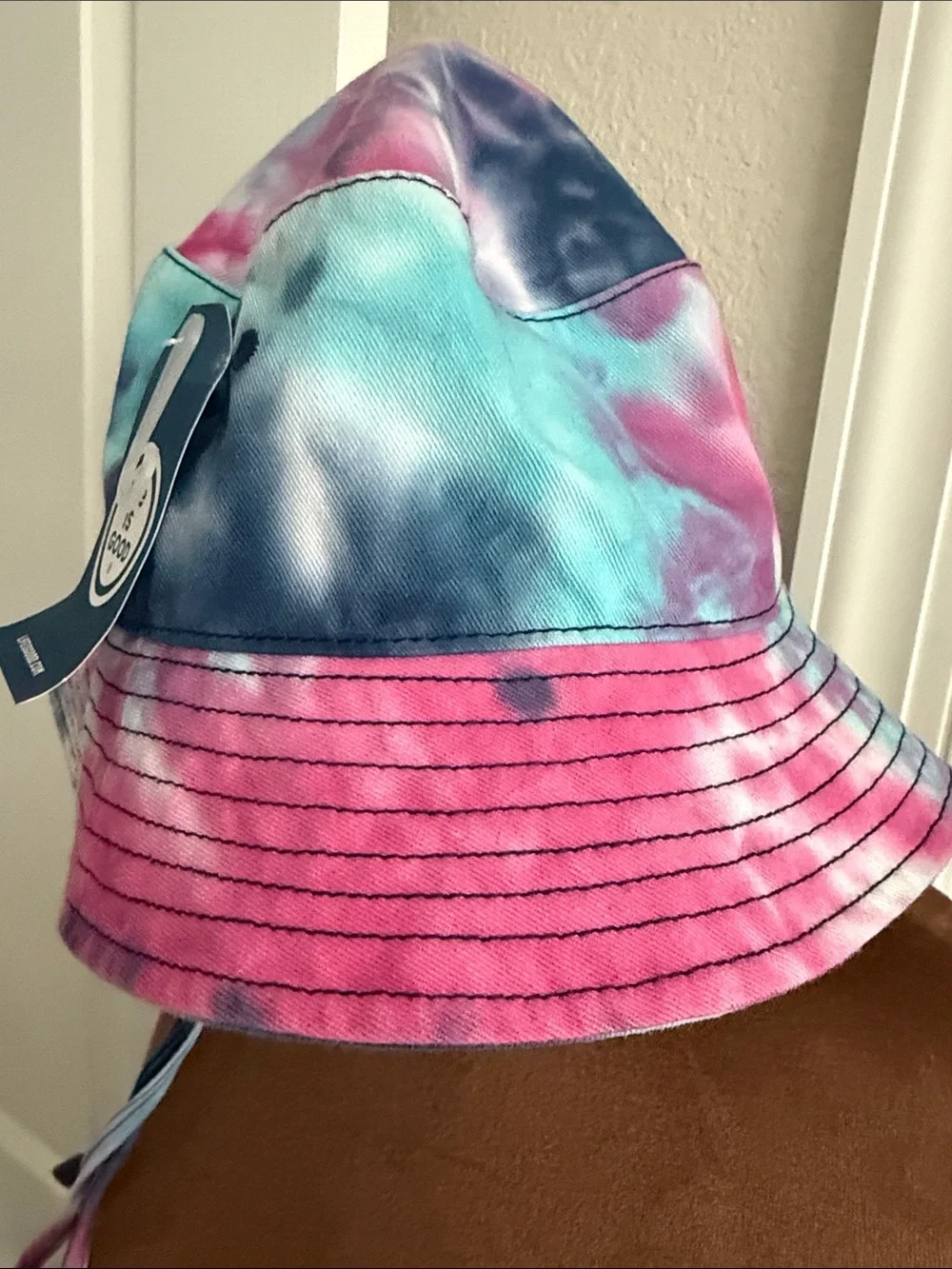 Life Is Good Kids' Tie-Dye Bucket Hat in Blue, Pink & Purple